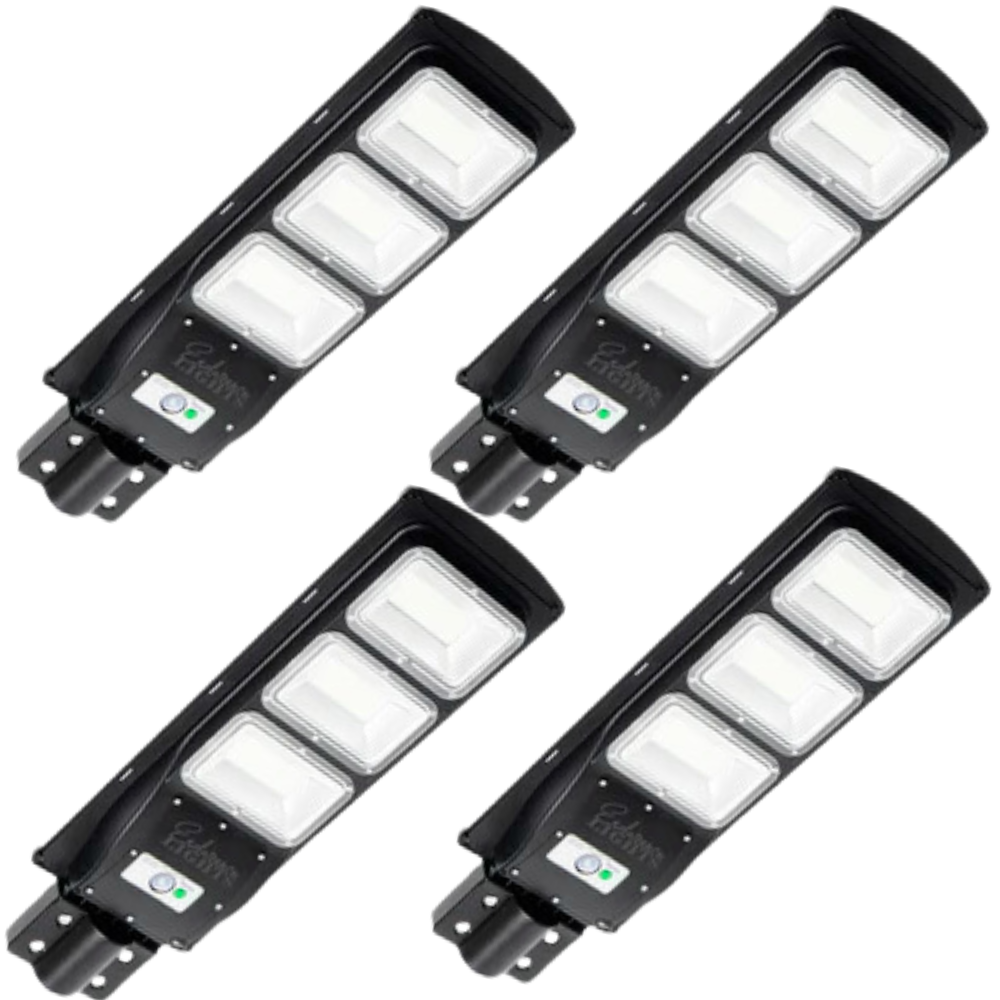 4 pack 90w solar outdoor street lights