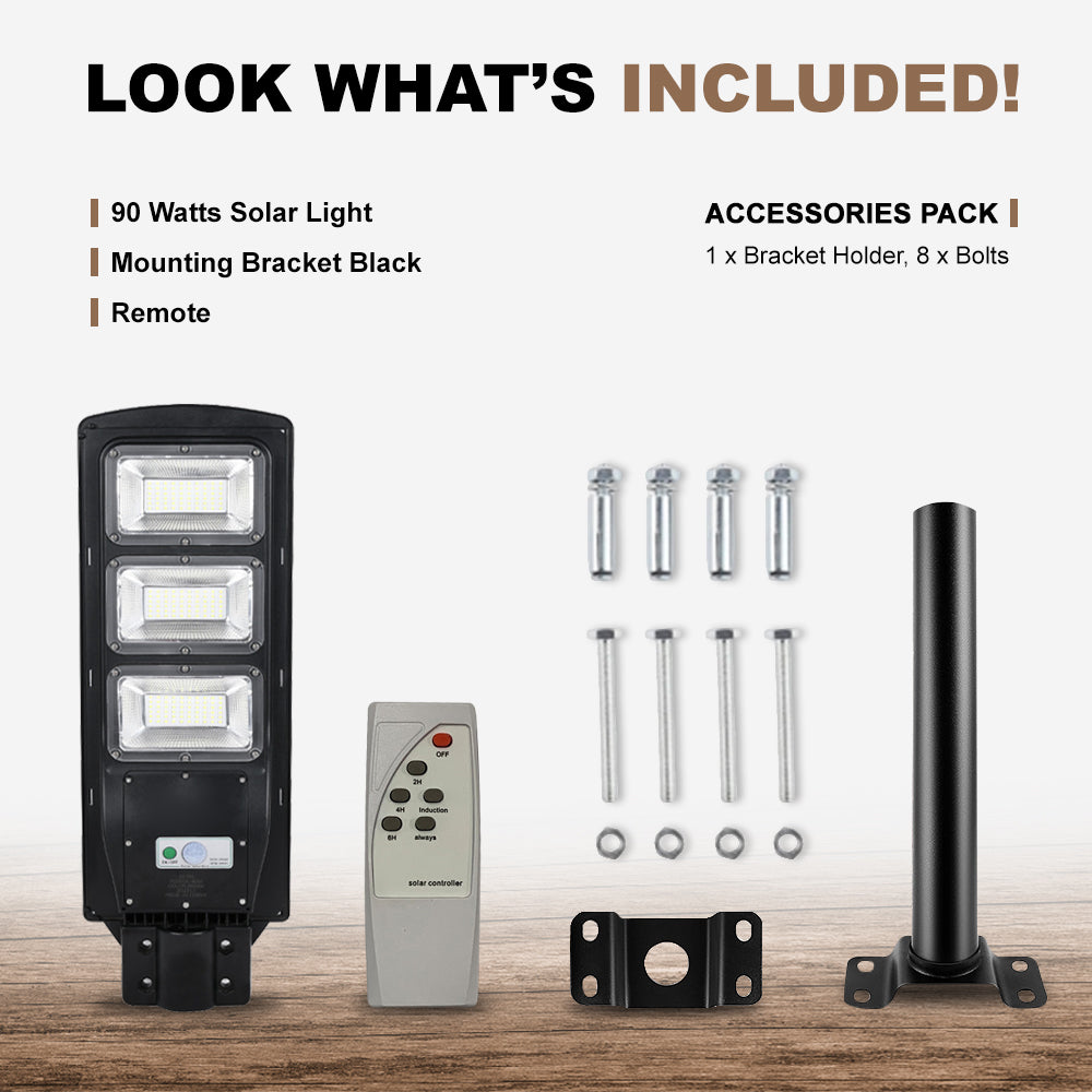 90W Outdoor Solar Light 9000 Lumens